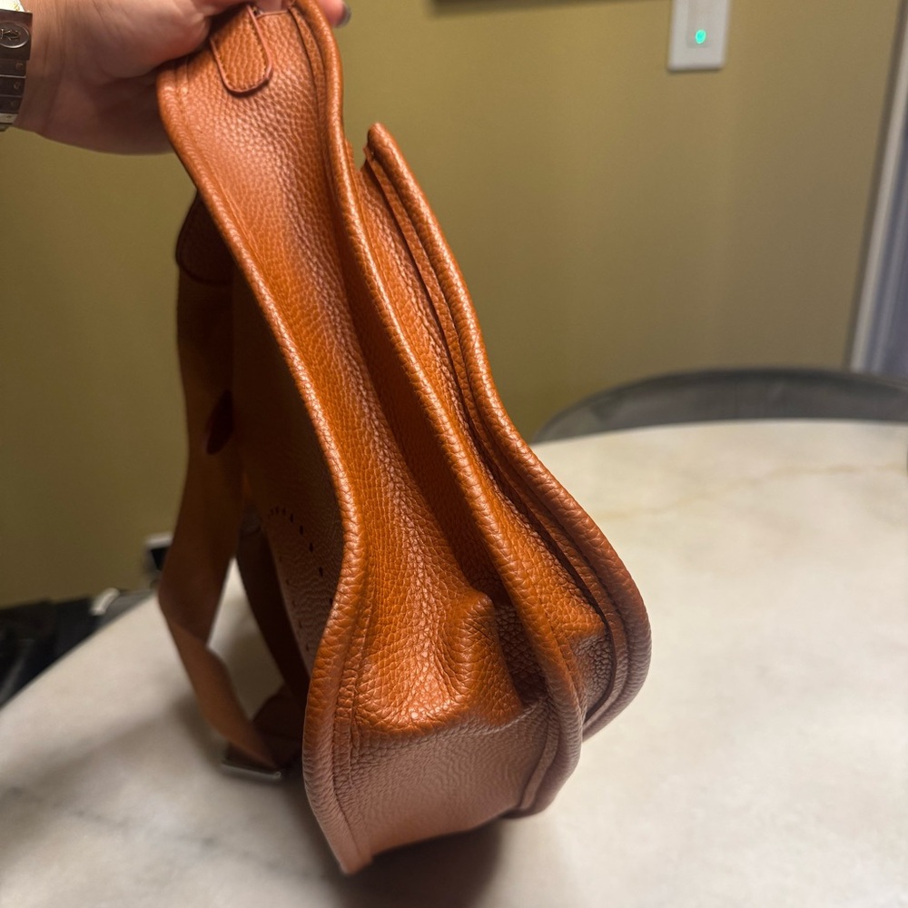 Brown Leather Shoulder Bag - Picture 4 of 6